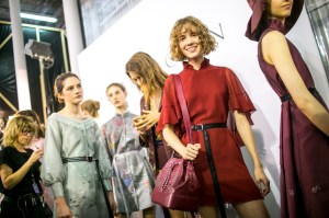 Backstage at Shiatzy Chen RTW Spring 2018