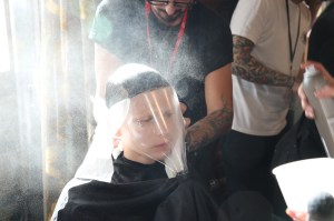 Backstage at Thom Browne RTW Spring 2018