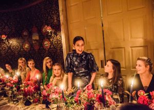The atmosphere at the Emilia Wickstead and Net-a-porter dinner.