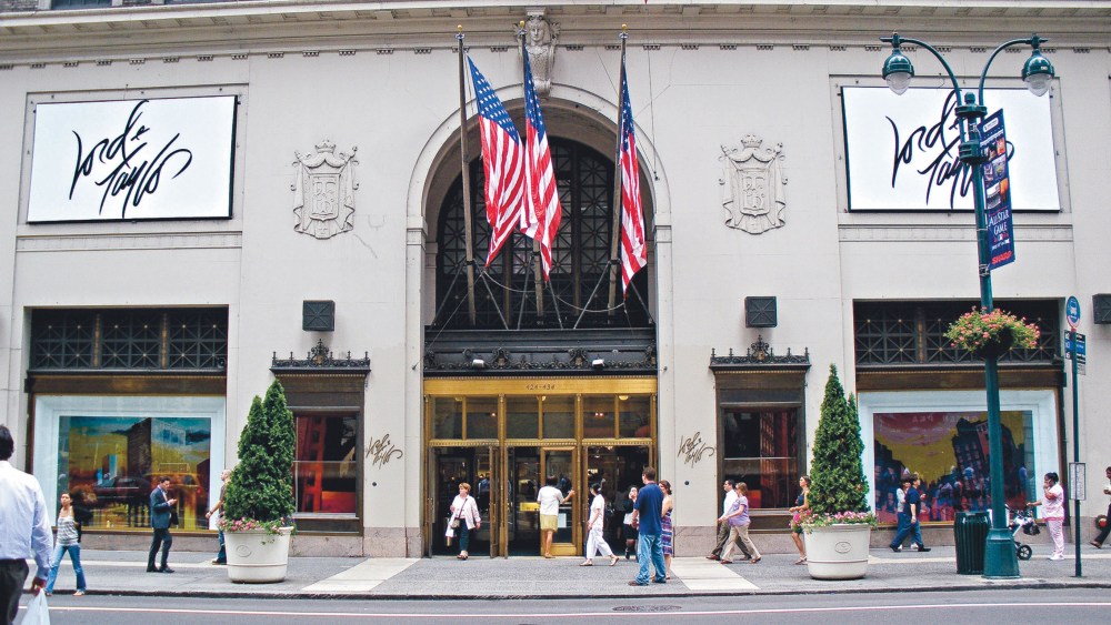 exterior view of the Lord & Taylor flagship store on Fifth Avenue in Manhattan, New York