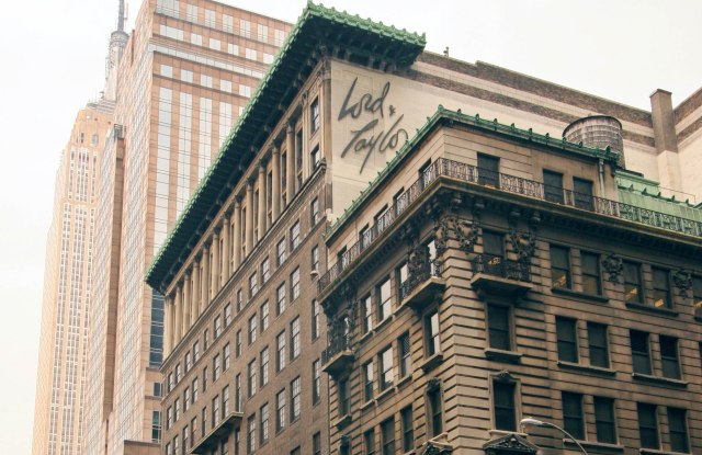 Traffic passes the flagship store of Lord & Taylor in New York on Thursday, June 22, 2006. Federated Department Stores Inc. is close to signing a deal to sell its Lord & Taylor chain to private-equity player Apollo Real Estate Advisors and shopping center developer NRDC Real Estate Advisors LLC for approximately $1.2 billion. (AP Photo/Mark Lennihan)