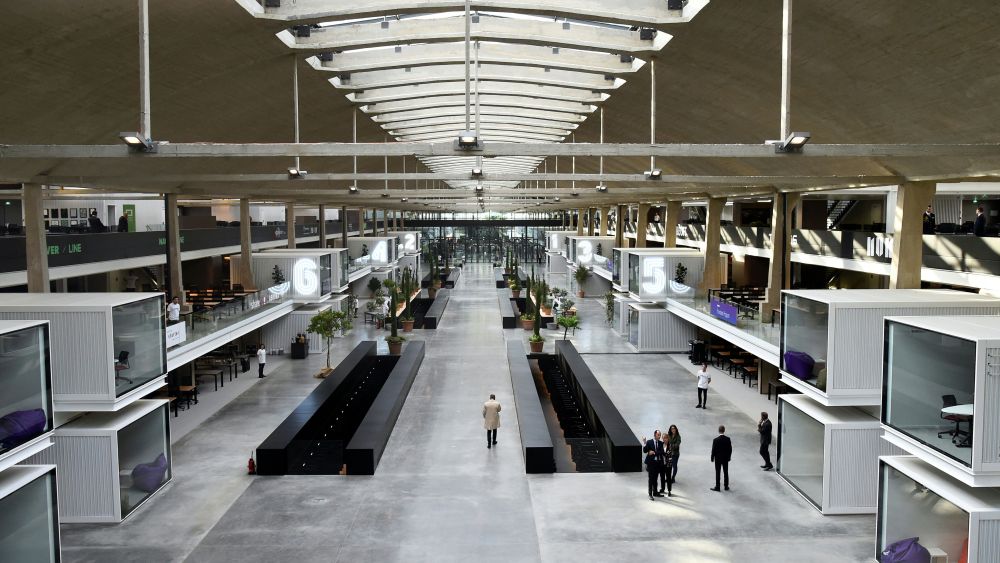 People visit the world's biggest start-up incubator Station F, in Paris. Station F was inaugurated by French President Emmanuel Macron, and is the only startup campus gathering a whole entrepreneurial ecosystem under one roofDigital Economy, Paris, France - 29 Jun 2017