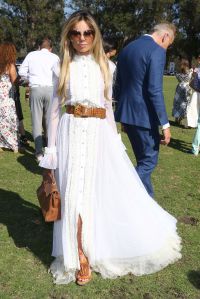 Erica PelosiniVeuve Cliquot Polo Classic, Inside, Los Angeles, USA - 14 Oct 2017