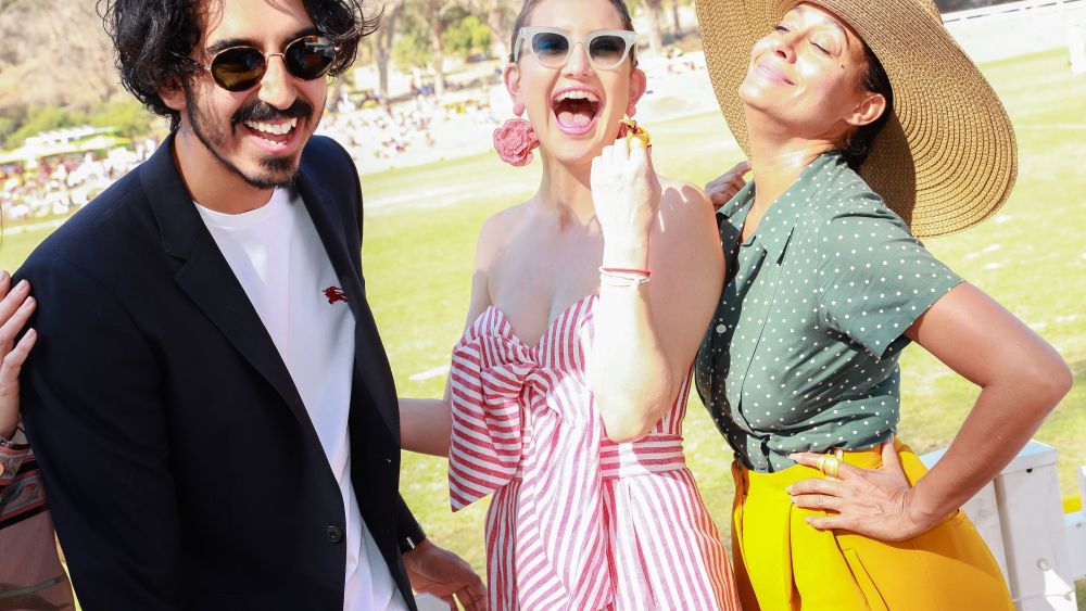 Dev Patel, Kate Hudson, Tracee Ellis RossVeuve Cliquot Polo Classic, Inside, Los Angeles, USA - 14 Oct 2017