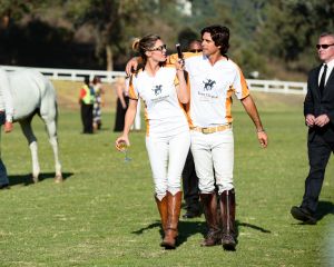 Delfina Blaquier, Nacho FiguerasVeuve Cliquot Polo Classic, Inside, Los Angeles, USA - 14 Oct 2017