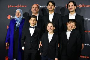 Syrian refugees- the Aloqla family5th Annual 'Save the Children Illumination' gala, New York, USA - 18 Oct 2017