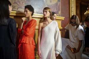 Backstage at Stella McCartney RTW Spring 2018