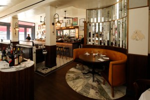 Inside The Loyal restaurant.