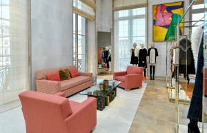 The women's department in the Louis Vuitton flagship on Place Vendôme