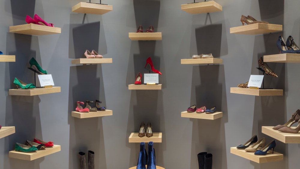 Ann Taylor shoe showroom