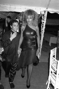 Designer Azzedine Alaia and singer Tina Turner at the French Gala in New York
