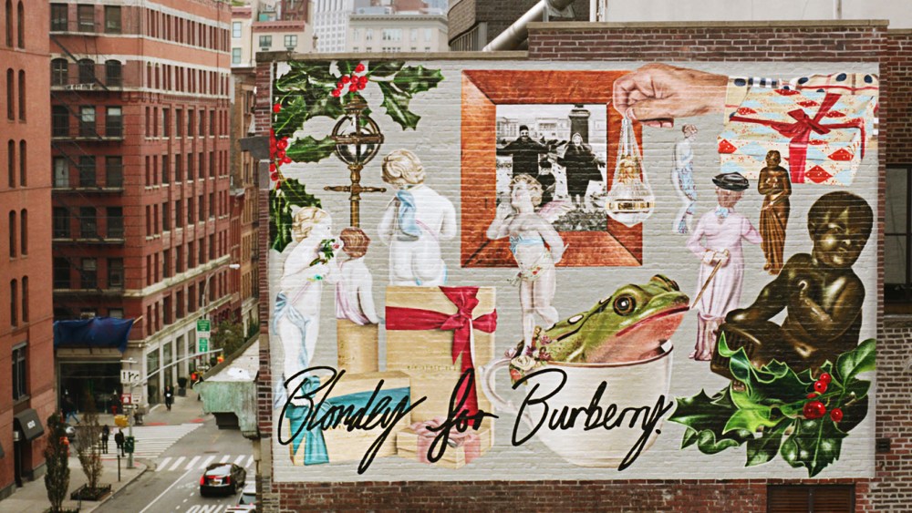 Blondey McCoy unveils three Burberry murals in Manhattan.