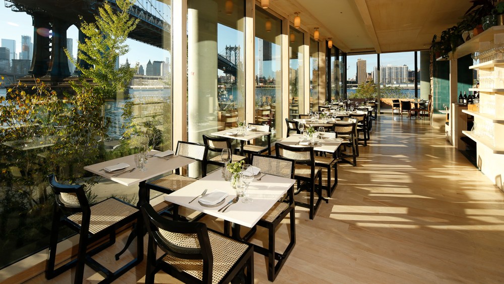 Inside Celestine restaurant.