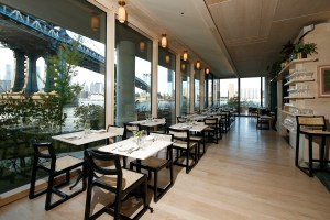 Inside Celestine restaurant.