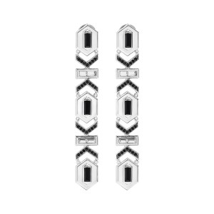 Earrings from Karl LagerfeldÕs limited edition Art Deco jewelry collection.