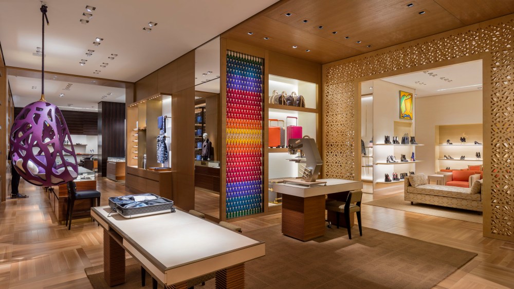 A view of Louis Vuitton’s renovated Michigan Avenue store.