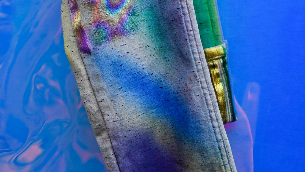 Technicolor finish with hologram foil effect by Pakistan’s Rajby Industries.