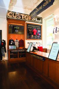 Customers can create their own crewneck sweaters.