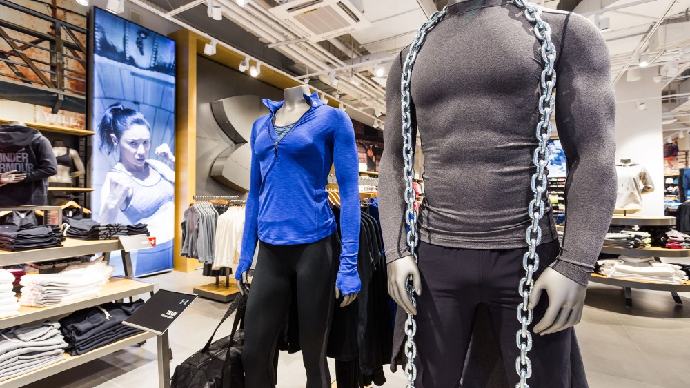 The Under Armour store in Moscow