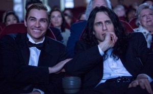Dave Franco as Greg Sestero and James Franco as Tommy Wisseau.
