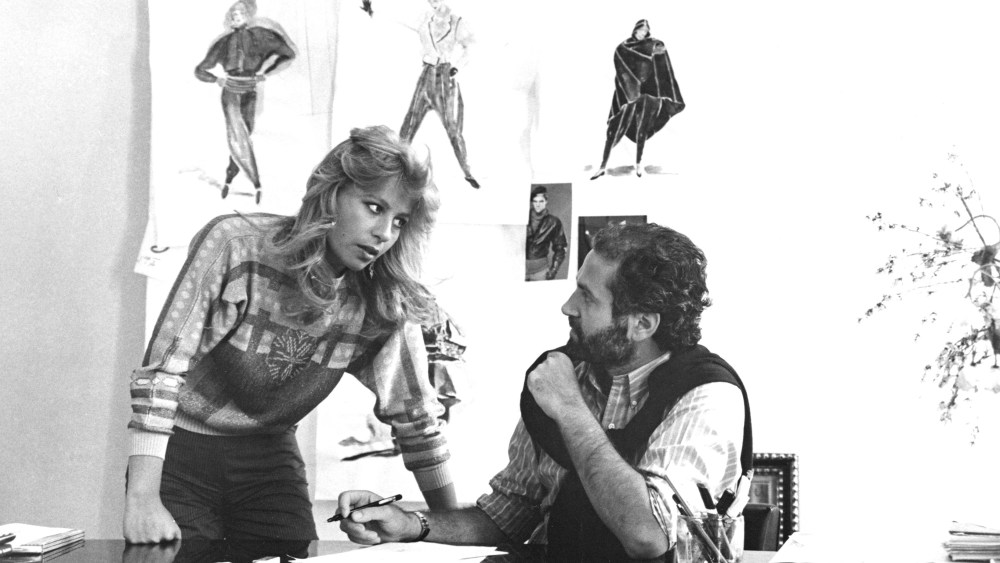 Donatella and Gianni Versace