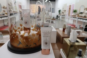 The site's beauty editors curated a selection of Nordstrom products for visitors to experiment with in the space.