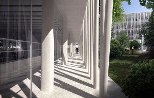 Rudy Ricciotti’s design for the future Chanel Métiers d’Art establishment near Paris.