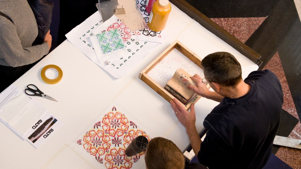 Ratti print master at work.