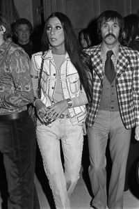 Cher and Sonny Bono at a party thrown by Hugh Hefner at The Playboy Mansion
Hugh Hefner Party, Los Angeles