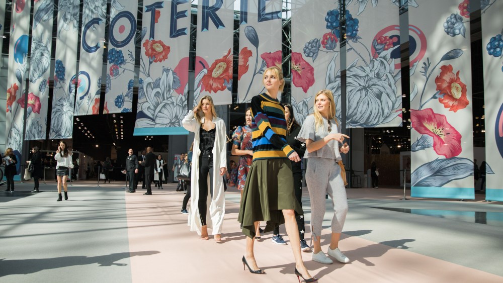 Stylish attendance walking out of The Coterie Show