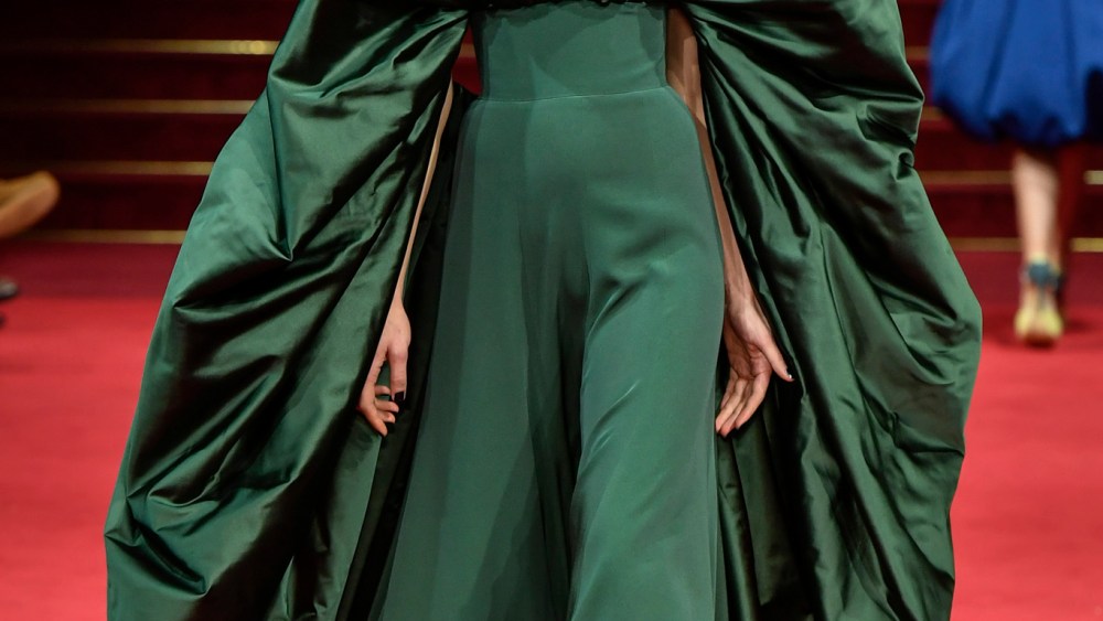 Model on the catwalk