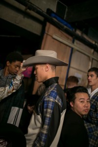 Backstage at Astrid Andersen Men's Fall 2018