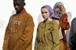 Backstage at A-Cold-Wall Men's Fall 2018