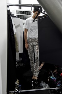 Backstage at Blood Brother Men's Fall 2018