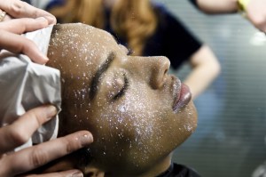 Backstage at Bobby Abley Men's Fall 2018