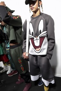 Backstage at Bobby Abley Men's Fall 2018