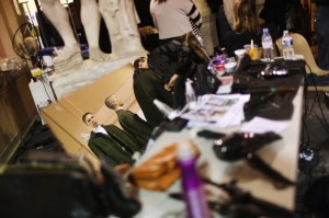 Backstage at OAMC Men's Fall 2018