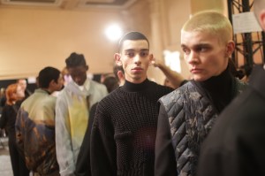 Backstage at OAMC Men's Fall 2018