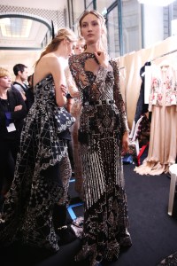 Backstage at Zuhair Murad Coutuer Spring 2018