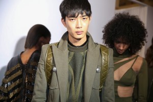 Backstage at Balmain Homme Men's Fall 2018