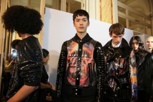 Backstage at Balmain Homme Men's Fall 2018