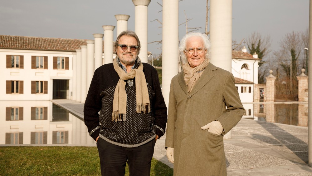 Oliviero Toscani and Luciano Benetton.