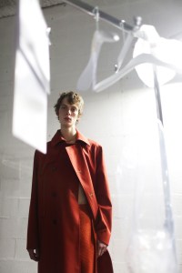 Backstage at Acne Studios Men's Fall 2018