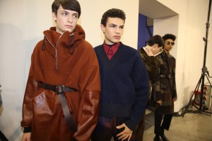 Backstage at Cerrutti 1881 Men's Fall 2018