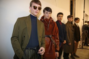 Backstage at Cerrutti 1881 Men's Fall 2018
