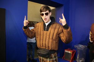 Backstage at Cerrutti 1881 Men's Fall 2018