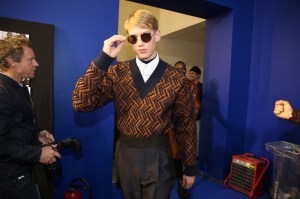 Backstage at Cerrutti 1881 Men's Fall 2018