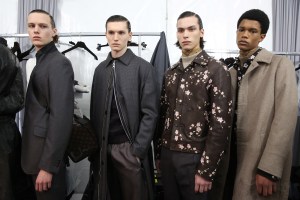 Backstage at Louis Vuitton Men's Fall 2018