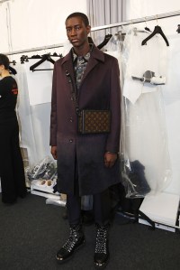Backstage at Louis Vuitton Men's Fall 2018