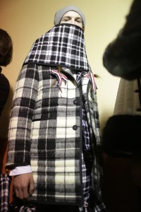 Backstage at Thom Browne Men's Fall 2018
